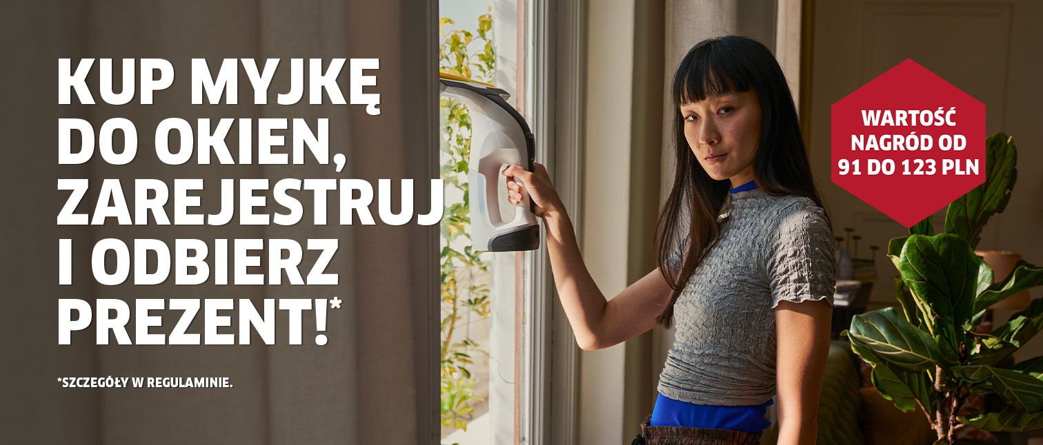 Kup myjkę do okien, zarejestruj i odbierz prezent!